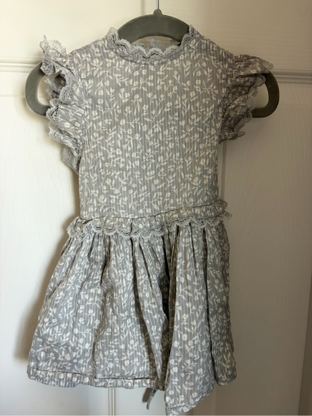Girls Floral Ruffle Dress